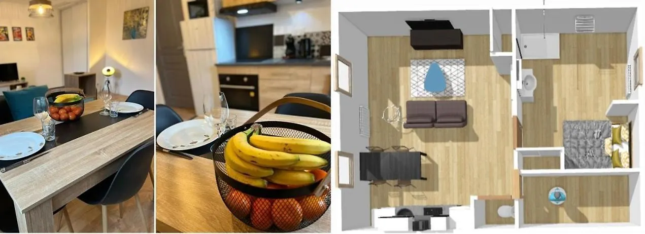 Junon - Appart Tout Equipe, Renove Vichy Apartment